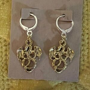 Golden Dragon Earrings